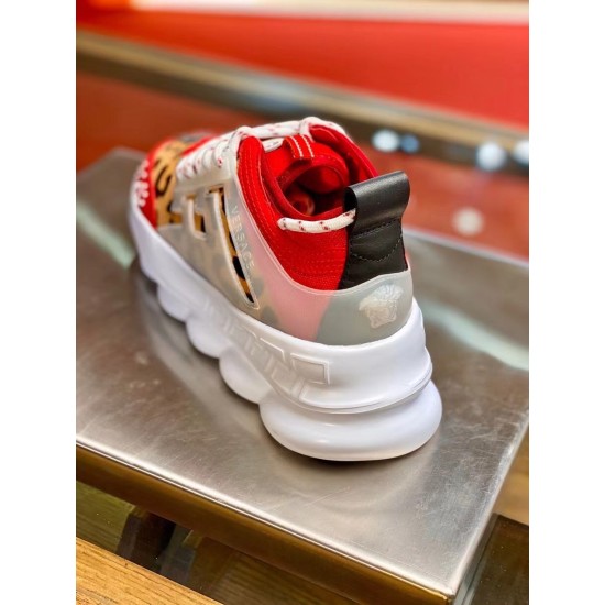 Replica Versace 2326 V158 Buddha Luxury Replica Versace Trainers Red Chain Reaction With Leopard Print Uk - 2326 - Buddha Luxury