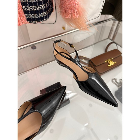 Replica Bottega Veneta Rocket T-Bar Ballerina Flats In Black Patent Leather Uk - 2482 - Buddha Luxury