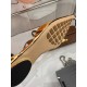 replica Bottega Veneta Rocket T-Bar Ballerina Flats In Gold Patent Leather UK