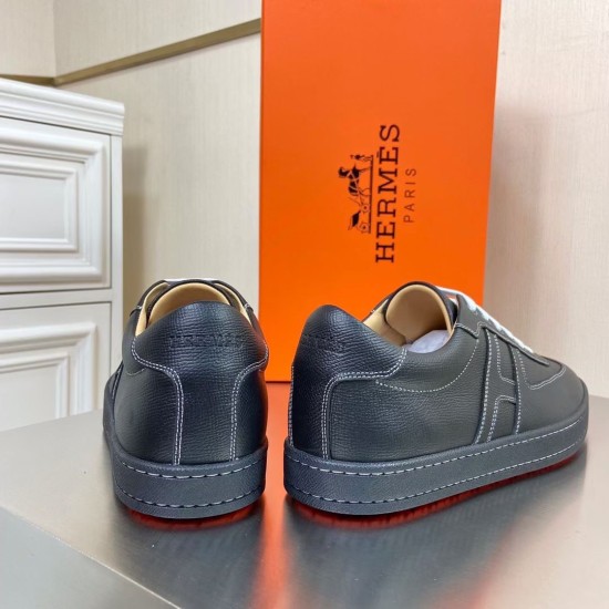 Replica Hermes 2439 H639 Buddha Luxury Replica Hermes Trainers Boomerang In Black Epsom Leather Uk - 2439 - Buddha Luxury