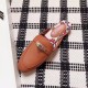 Replica Hermes Oz Mules In Caramel Calfskin Uk - 2846 - Buddha Luxury