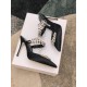 Replica Manolo Blahnik Lurum Crystal 90Mm Mules In Black Satin Uk - 2254 - Buddha Luxury