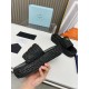 replica Prada Crochet Flatform Slides in Black Raffia-effect Yarn UK