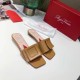 Replica Roger Vivier Covered Buckle Mules in Brown Leather UK replica Roger Vivier Covered Buckle Mules in Brown Leather UK