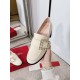 Replica Roger Vivier Viv Rangers Strass Buckle Loafers in White Patent Leather UK replica Roger Vivier Viv Rangers Strass Buckle Loafers in White Patent Leather UK