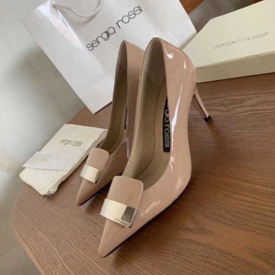 Replica Sergio Rossi SR1 Pumps 75mm In Poudre Patent UK replica Sergio Rossi SR1 Pumps 75mm In Poudre Patent UK