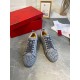 Replica Christian Louboutin 2420 CL595 Buddha Luxury Replica Christian Louboutin Trainers Louis Junior Spikes Orlato Flat Grey Uk - 2420 - Buddha Luxury