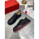 Replica Christian Louboutin Trainers Louis Junior Spikes  In Black Leather Uk - 2369 - Buddha Luxury