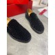 Replica Christian Louboutin 2426 CL601 Buddha Luxury Replica Christian Louboutin Trainers Roller-Boat Flat Black Uk - 2426 - Buddha Luxury