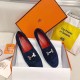 replica hermesroyal loafers in blue suede leather uk