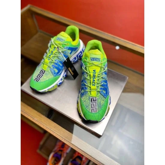 Replica Versace Trainers Trigreca  With Green Print Uk - 2334 - Buddha Luxury