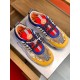 Versace Chain Reaction Baroque Print White Trainers Top View in white and yellow Top-down view showing both Versace Chain Reaction Baroque Print White Trainers with patterned uppers in white and yellow