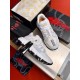 Versace Trigreca Low Top White Trainers Packaging View in white and gold Versace Trigreca Low Top White Trainers displayed with original shoe box and dust bag in white and gold