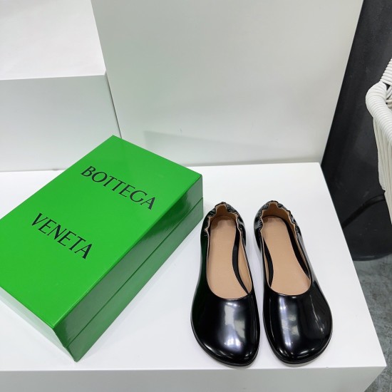 Replica Bottega Veneta Atomic Ballerina Flats In Black Lambskin Uk - 2250 - Buddha Luxury