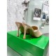 Replica Bottega Veneta 2893 BV679 Buddha Luxury Replica Bottega Veneta Stretch Mules 90Mm In Beige Patent Leather Uk - 2893 - Buddha Luxury