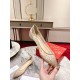 Replica Christian Louboutin 2534 UNK1240 Buddha Luxury Replica Christian Louboutin Follies Strass Flat Ballerinas In Nude Mesh Uk - 2534 - Buddha Luxury