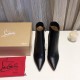 replica Christian Louboutin So Kate Booty 100MM In Black Leather UK