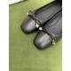 Replica Jimmy Choo Elme Flats In Black Leather With Pearl Embellishment Uk - 2474 - Buddha Luxury