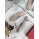 replica Roger Vivier Belle Vivier Metal Buckle Mules in Blue Patent Leather UK