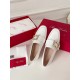 replica Roger Vivier Mini Broche Buckle Loafers in White Patent Leather UK