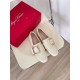 replica Roger Vivier Soft Metal Buckle Loafers in White Leather UK