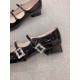 Replica Roger Vivier 2248 UNK1571 Buddha Luxury Replica Roger Vivier Tres Vivier Strass Buckle Mini Babies Ballerinas In Black Patent Leather Uk - 2248 - Buddha Luxury