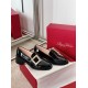 Replica Roger Vivier Viv Rangers Strass Buckle Loafers in Black Patent Leather UK replica Roger Vivier Viv Rangers Strass Buckle Loafers in Black Patent Leather UK