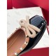 Replica Valentino Rockstud Ballerina In Black Patent Leather Uk - 2475 - Buddha Luxury