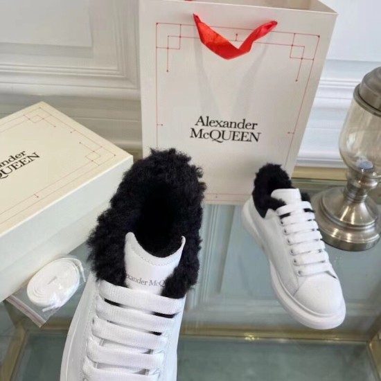 replica alexander mcqueenoversized sneakers with black shearling uk