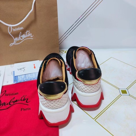 Replica Christian Louboutin 2364 CL469 Buddha Luxury Replica Christian Louboutin Trainers Loubishark Donna Flat Uk - 2364 - Buddha Luxury