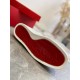Christian Louboutin Louis Spikes Flat white trainer iconic signature red sole