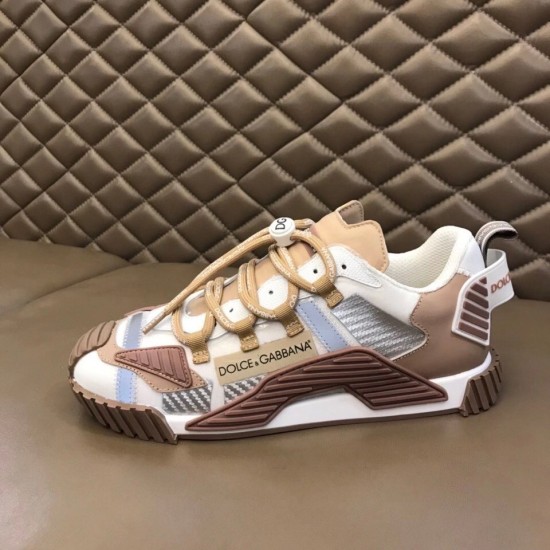 Replica Dolce Gabbana Trainers  In Beige Fabric Uk - 2306 - Buddha Luxury