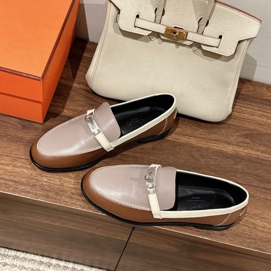 Replica Hermesdestin Loafers In Multicolor Leather Uk - 2552 - Buddha Luxury