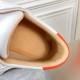Interior view showing the tan leather lining and embossed Hermès logo insole in white and orange