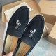 Replica loro pianasummer charms walk loafers in black suede leather uk replica loro pianasummer charms walk loafers in black suede leather uk