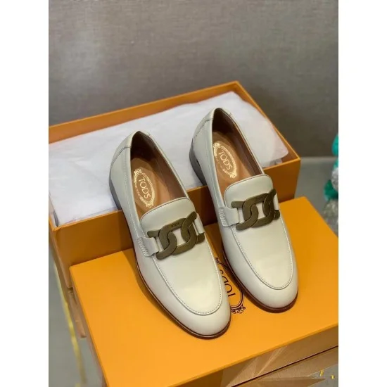 Replica Todscuoio Loafers In White Calfskin Uk - 2626 - Buddha Luxury