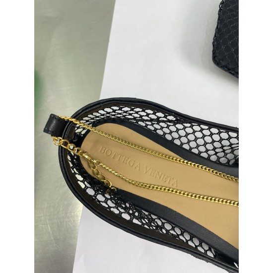 Replica Bottega Veneta Stretch Ballerina Flats In Black Mesh UK replica Bottega Veneta Stretch Ballerina Flats In Black Mesh UK