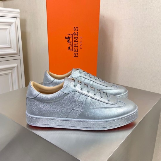 Replica Hermes 2435 H635 Buddha Luxury Replica Hermes Trainers Boomerang In Silver Epsom Leather Uk - 2435 - Buddha Luxury