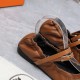 Replica Hermes 2491 UNK1942 Buddha Luxury Replica Hermes Jolly Ballet Flats In Brown Nappa Leather Uk - 2491 - Buddha Luxury