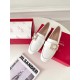 replica Roger Vivier Mini Broche Buckle Loafers in White Patent Leather UK
