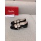 Replica Roger Vivier 2248 UNK1571 Buddha Luxury Replica Roger Vivier Tres Vivier Strass Buckle Mini Babies Ballerinas In Black Patent Leather Uk - 2248 - Buddha Luxury