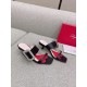 Replica Roger Vivier Viv Choc Side Strass Buckle Mules in Black Leather UK replica Roger Vivier Viv Choc Side Strass Buckle Mules in Black Leather UK