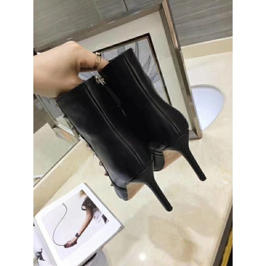 Replica Valentino 2965 V187 Buddha Luxury Replica Valentino Black Rockstud Heeled Ankle Boots 85Mm Uk - 2965 - Buddha Luxury