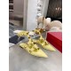 Replica Valentino 2528 V818 Buddha Luxury Replica Valentino Roman Stud Ballet Flats In Yellow Calfskin Uk - 2528 - Buddha Luxury