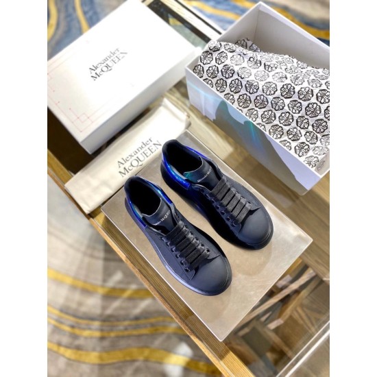 replica alexander mcqueenblack oversized sneakers with iridescent heel uk