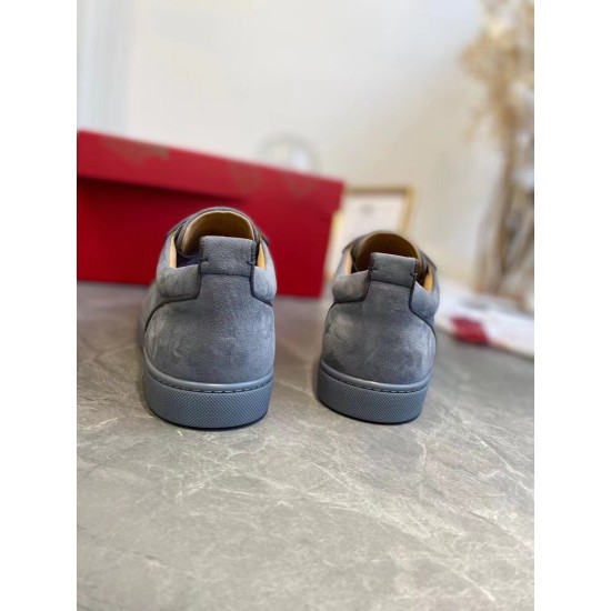 Replica Christian Louboutin 2420 CL595 Buddha Luxury Replica Christian Louboutin Trainers Louis Junior Spikes Orlato Flat Grey Uk - 2420 - Buddha Luxury