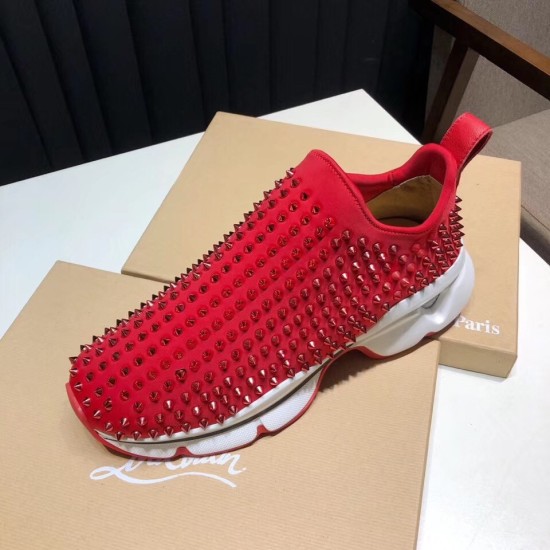 Replica Christian Louboutin 2359 CL459 Buddha Luxury Replica Christian Louboutin Trainers Spike Sock Donna Red Uk - 2359 - Buddha Luxury