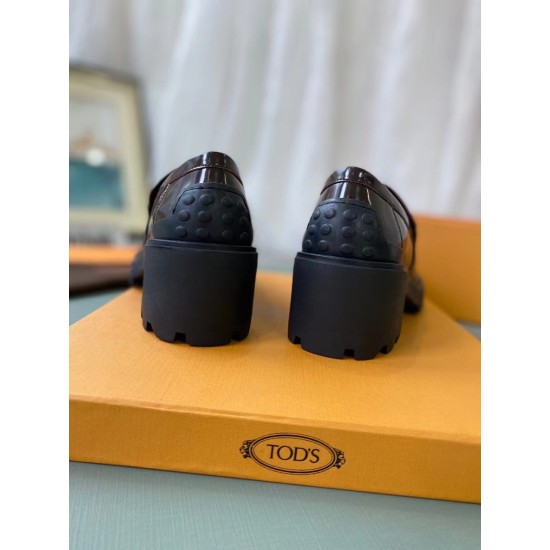 Replica Todsloafers In Brown Shiny Calfskin Uk - 2630 - Buddha Luxury