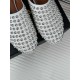 replica Alaia Mules in White Lambskin with Strass UK