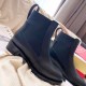 replica Christian Louboutin Black Marchacroche Flat Ankle Boots UK